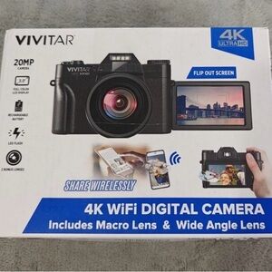 Vivitar 4K WiFi Digital Camera - Black